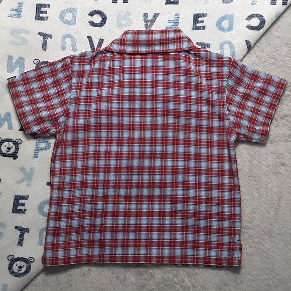 ❄️ 12m | Please Mum | Short Sleeved Button Down Shirt - Picture 4 of 6